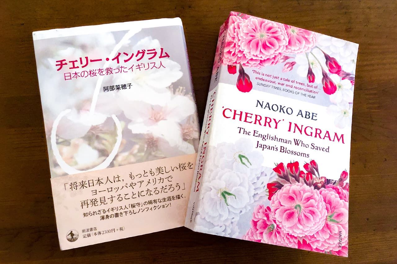 Abe’s book in Japanese and English (© Nippon.com)