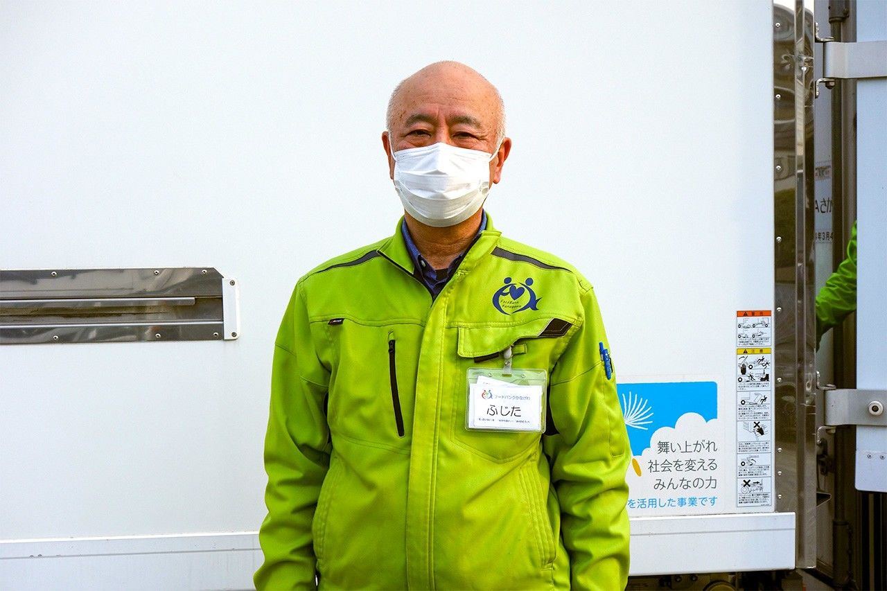 Food Bank Kanagawa director Fujita Makoto.