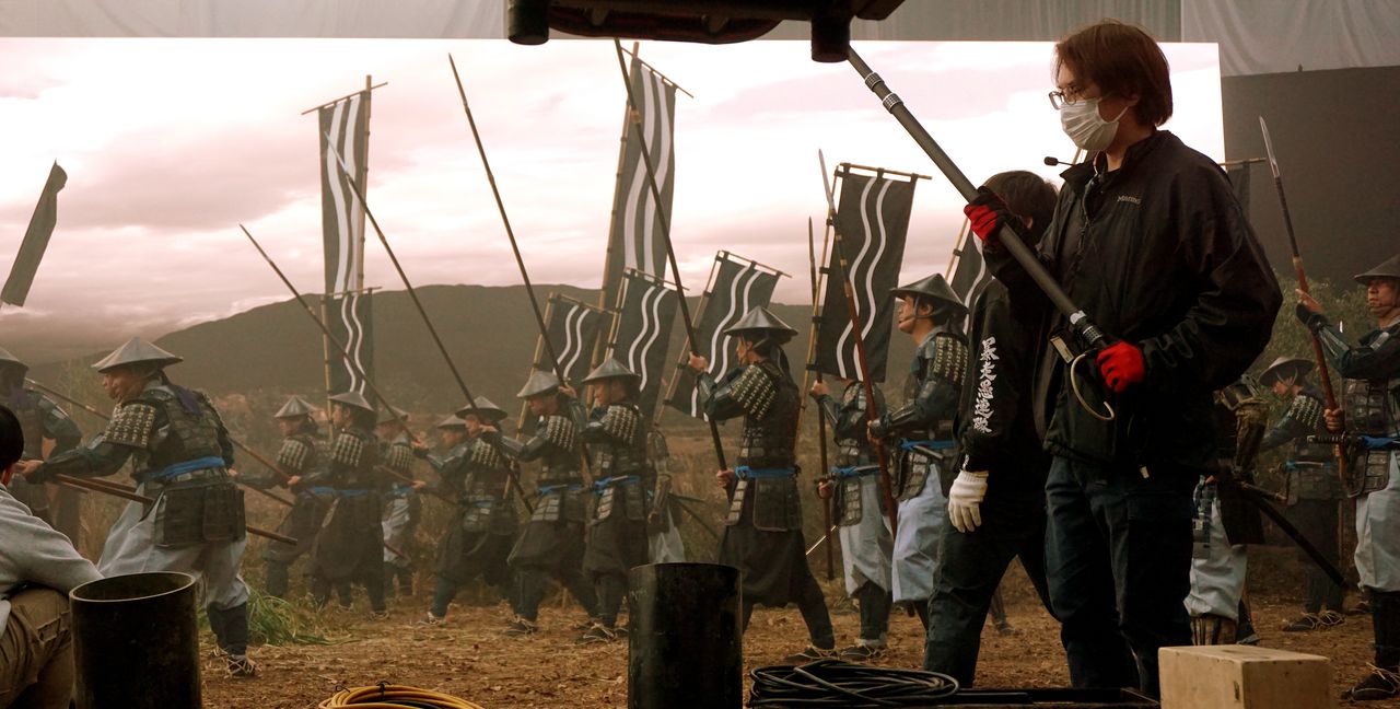 Extras with particular athletic skills were used for the battle scenes. (© Gianni Simone)