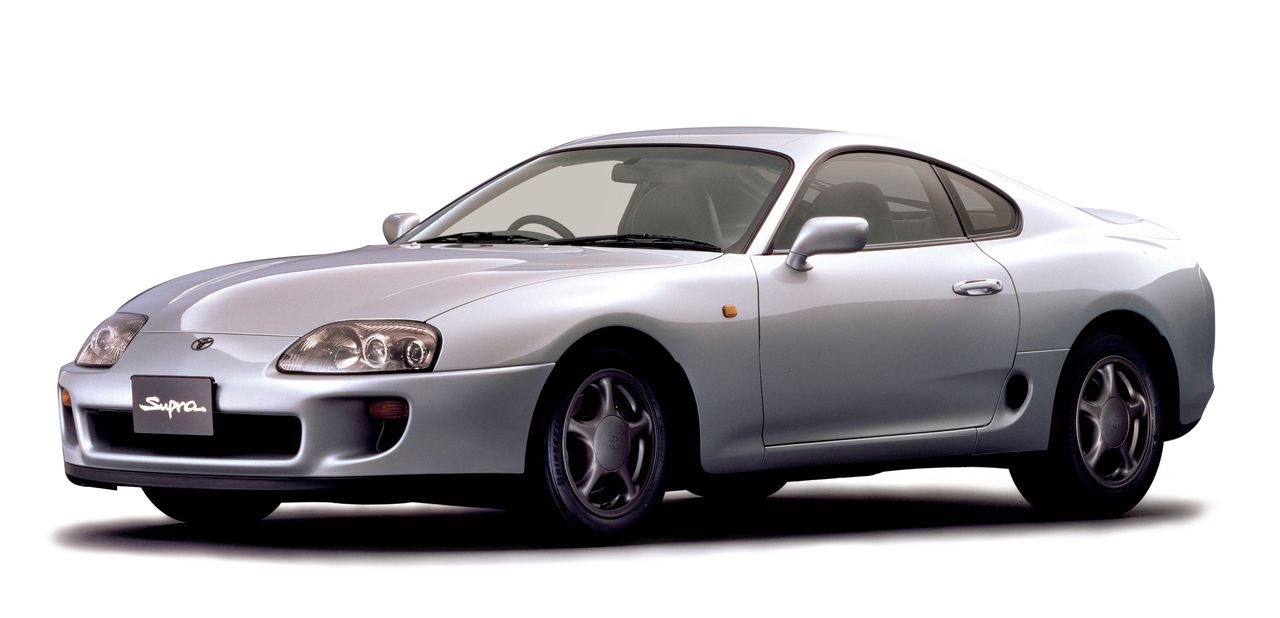 The Toyota Supra went on sale in May 1993. It achieved particular popularity in the United States and was used in the movie The Fast and the Furious. (© Toyota)