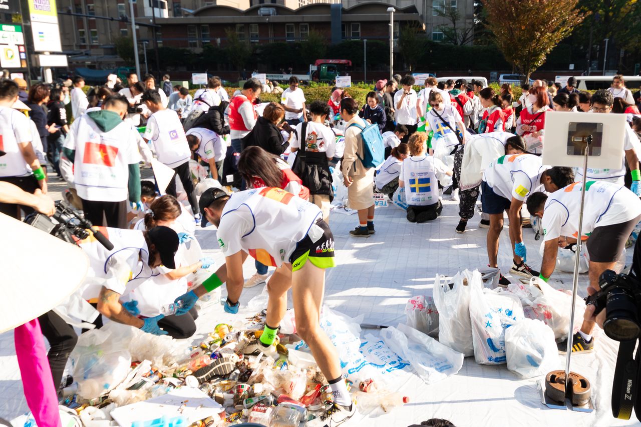 Collected garbage was only awarded points after it was separated, which posed challenges for some teams from countries where regulations for disposing of trash are not as strict as in Japan.