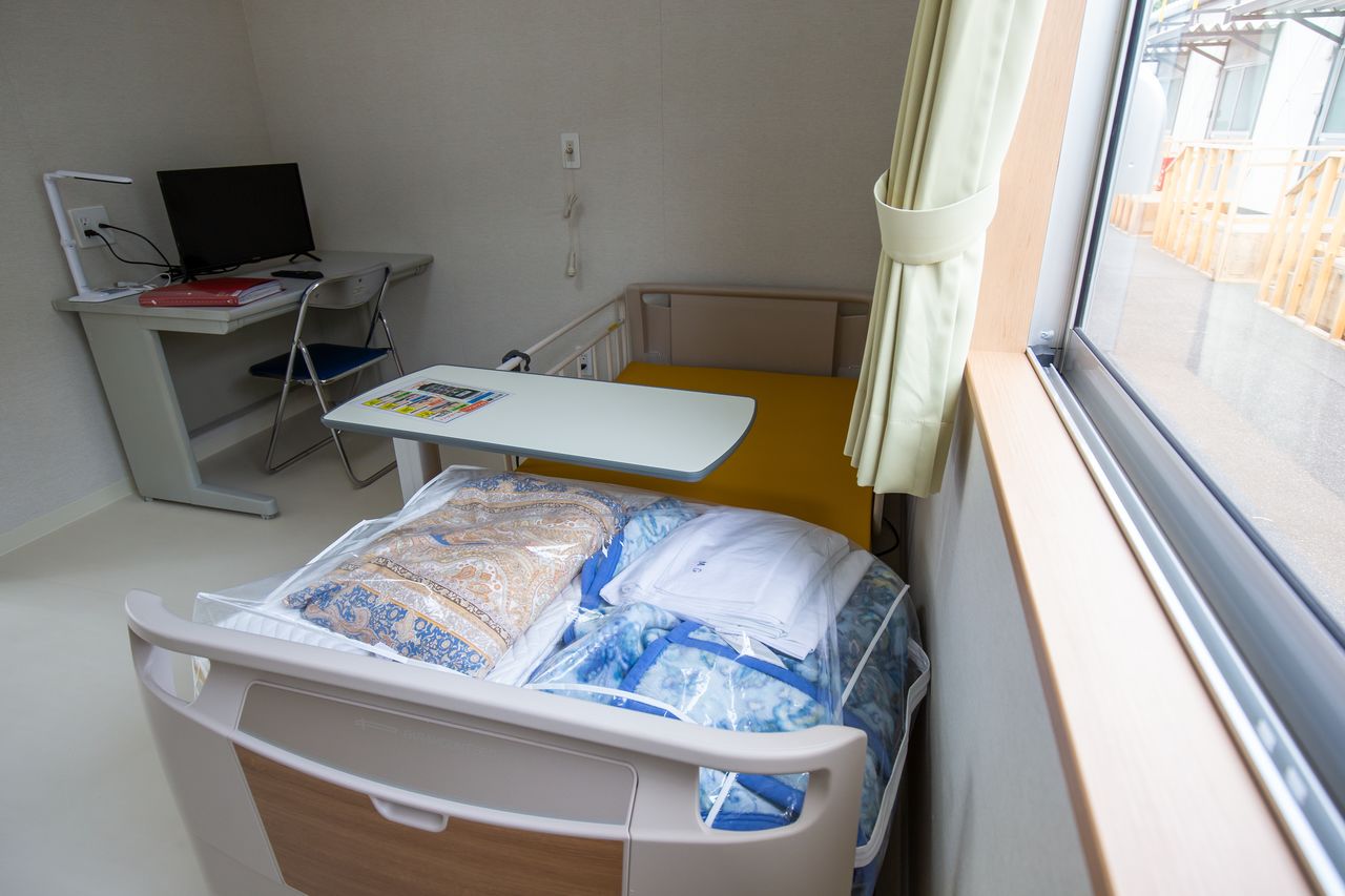 The modular units feature large windows and plenty of natural light.