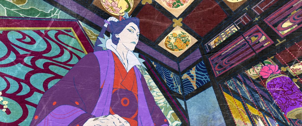 Utayama, leader of the ōoku. She treats those beneath her well, out of a desire to foster and support the inner chambers. (© Twin Engine)