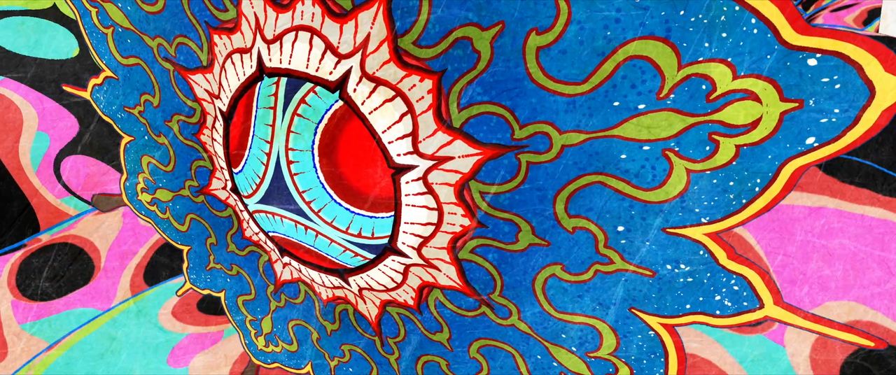 The Medicine Seller faces off against Karakasa in a battle scene. (© Twin Engine)