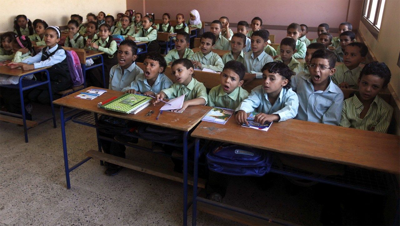 A public school classroom in Giza, Egypt, in 2013. (© Reuters)