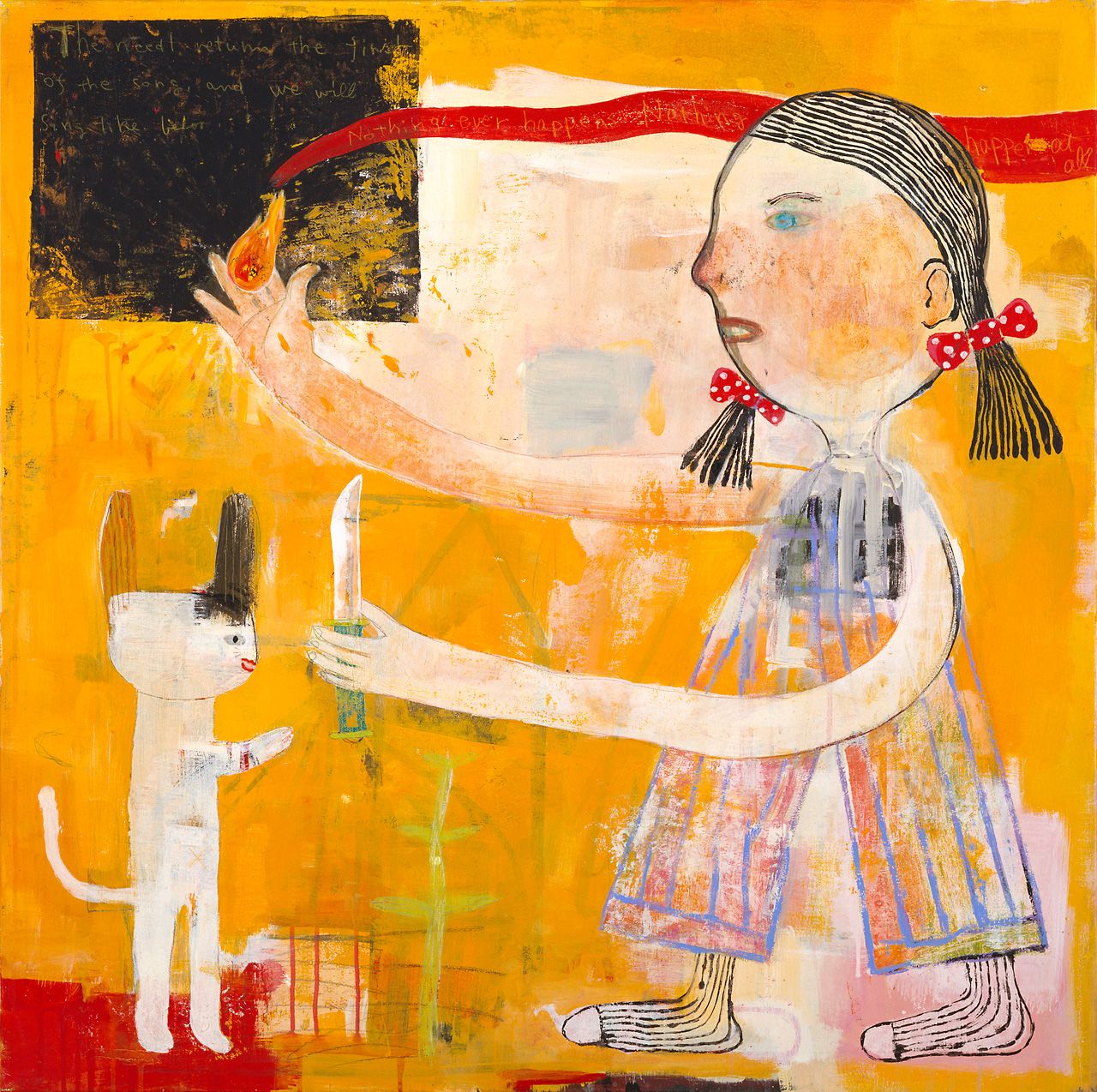 Make the Road, Follow the Road. (© Yoshitomo Nara/image courtesy of Yoshitomo Nara Foundation)