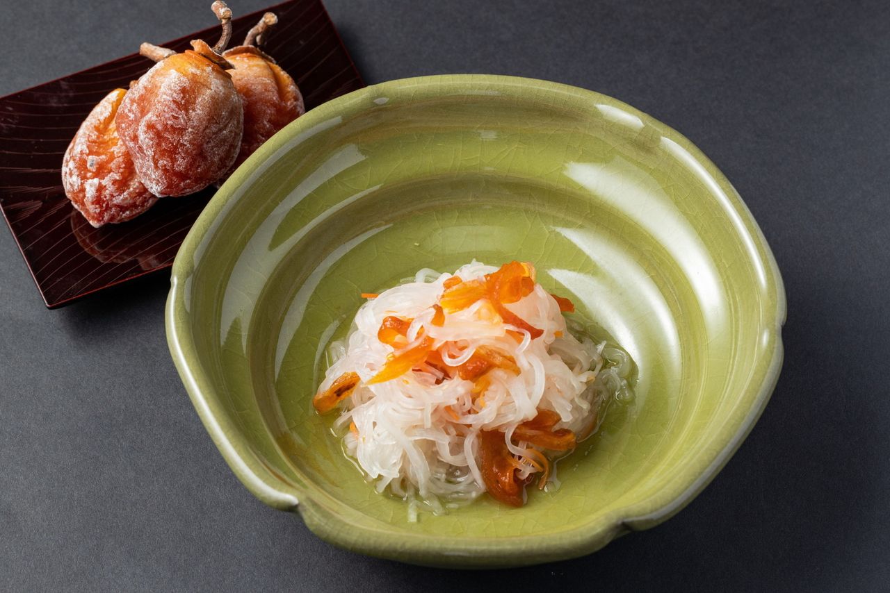 Hoshigaki namasu from Saga Prefecture (Courtesy Ministry of Agriculture, Forestry, and Fisheries)