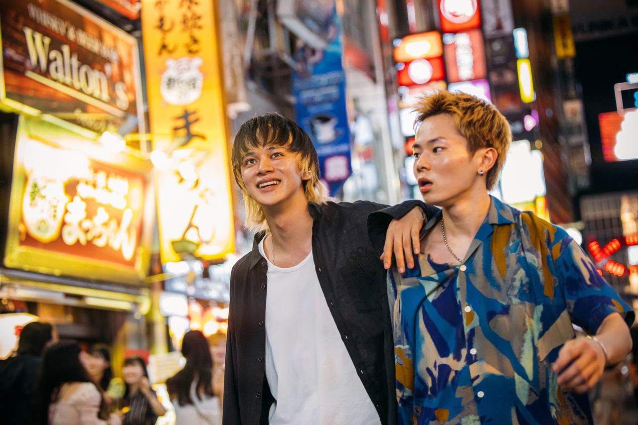 Takuya treats Mamoru, who has no family of his own, like a brother. (© 2025 Baka’s Identity Film Partners)