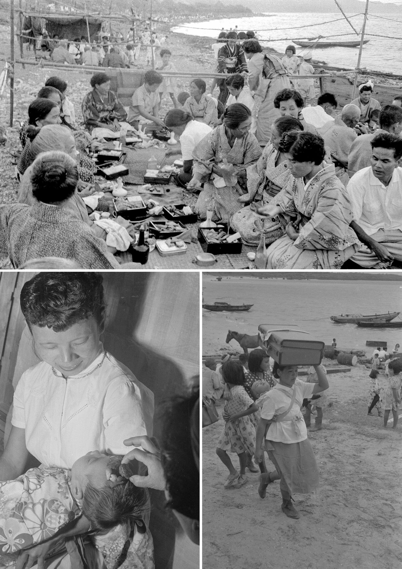 Scenes of ceremonies, life milestones, and everyday life. (© Haga Hideo)