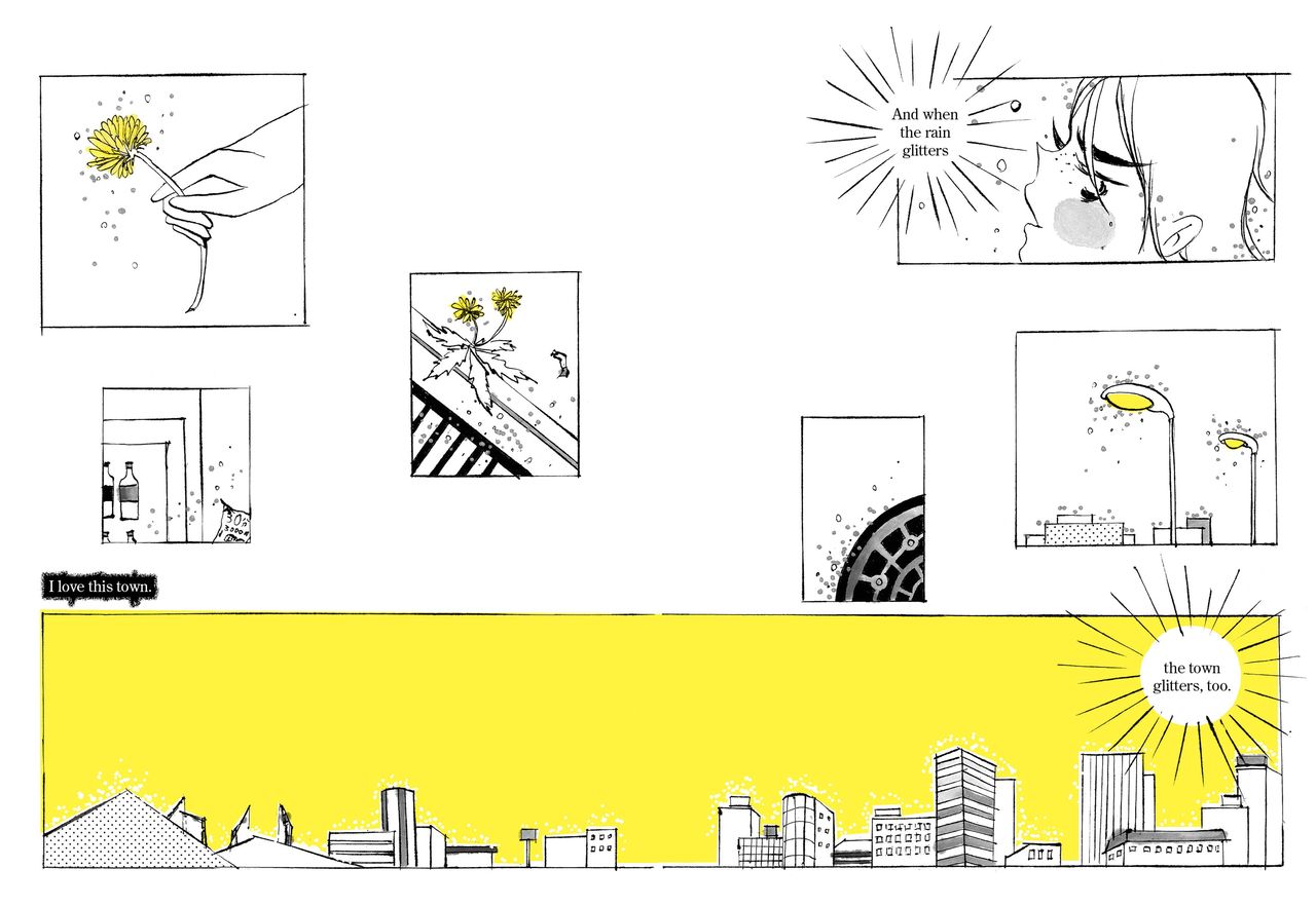 Seeing the Light was translated into English by the US translator Winifred Bird, while Canadian artist Brennan Kelly oversaw the book design. (© Arbaro Books)