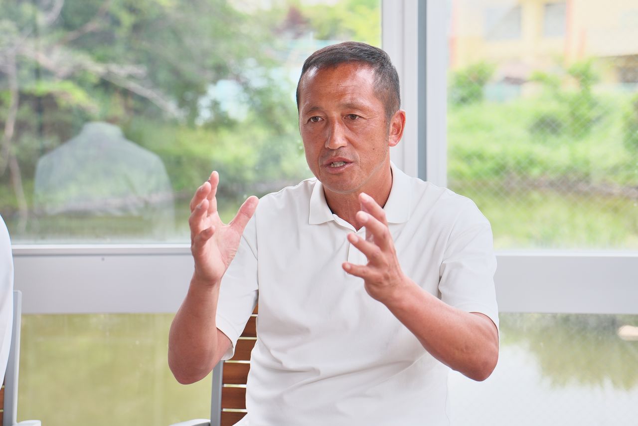 Ōmori believes that “Winning is important, but it isn’t everything.” (© Nomura Kazuyuki)