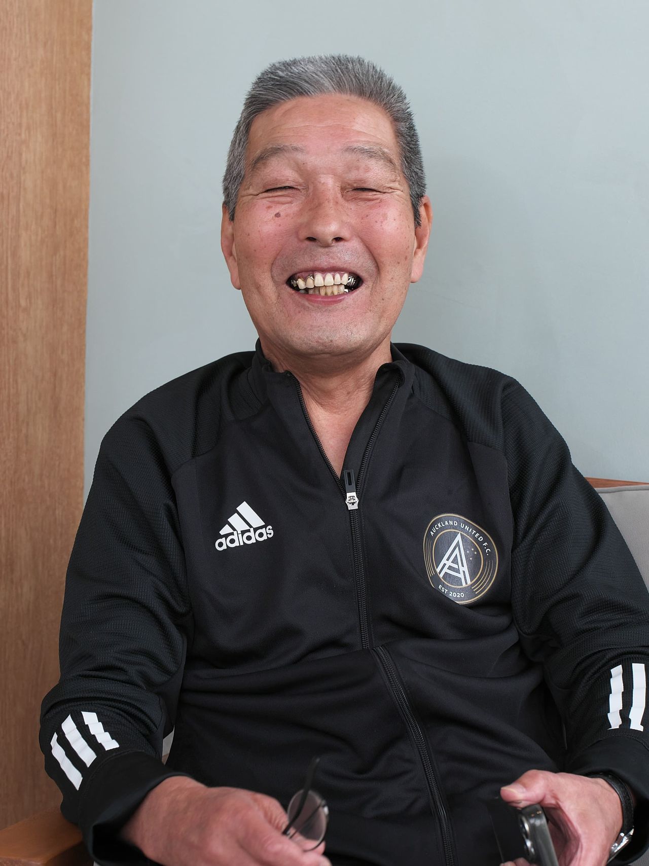 Hoshikawa Yoshihiro of the Takeyama neighborhood association. (© Nomura Kazuyuki)