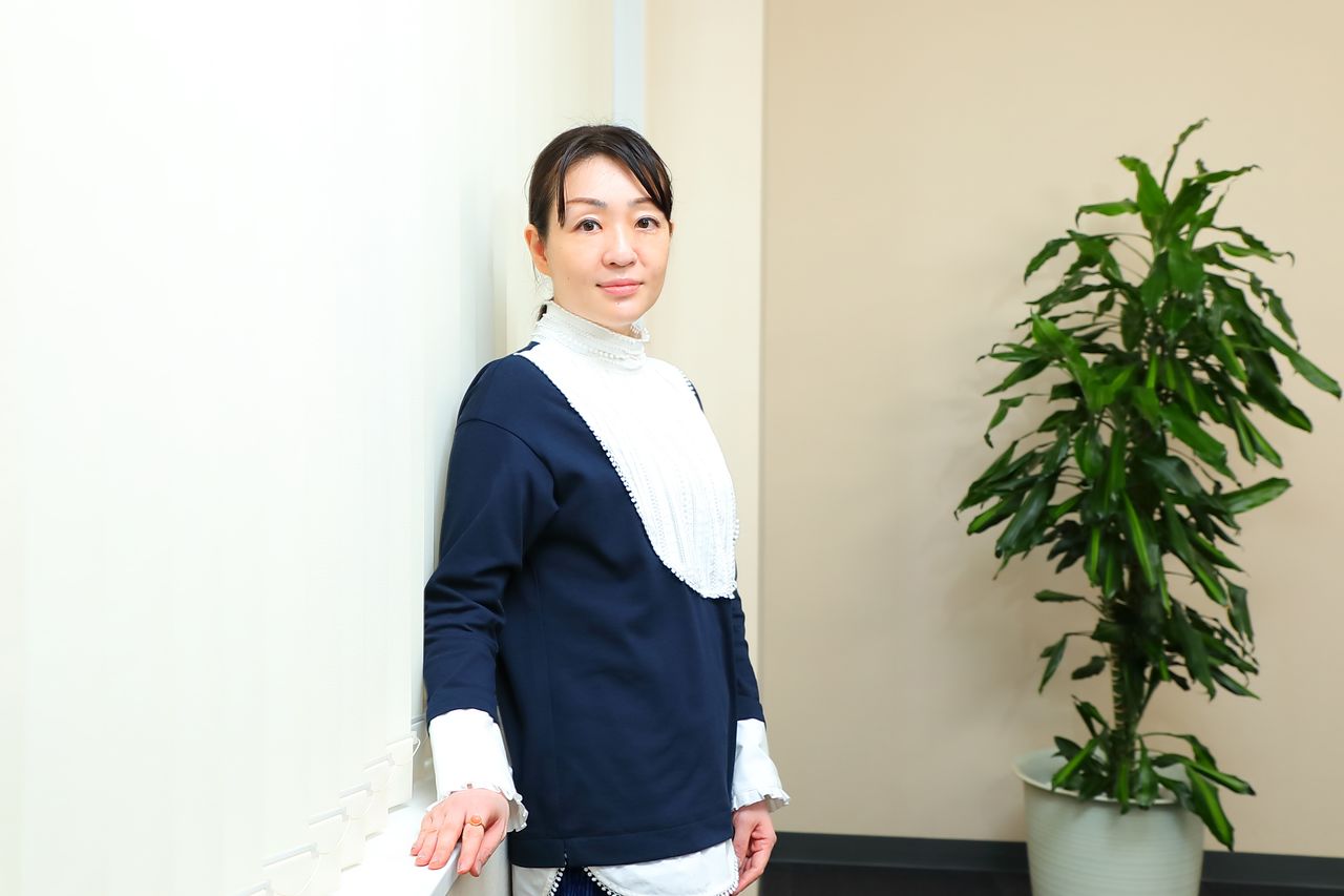 Murata Sayaka, at Kadokawa’s head office in Tokyo in September 2020.