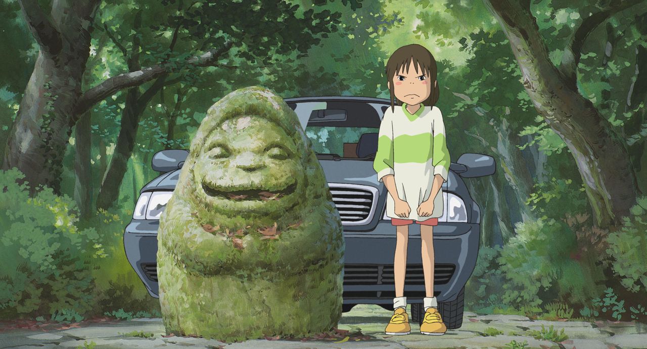 Chihiro, the 10-year-old central character in Spirited Away. (© 2001 Studio Ghibli/NDDTM)