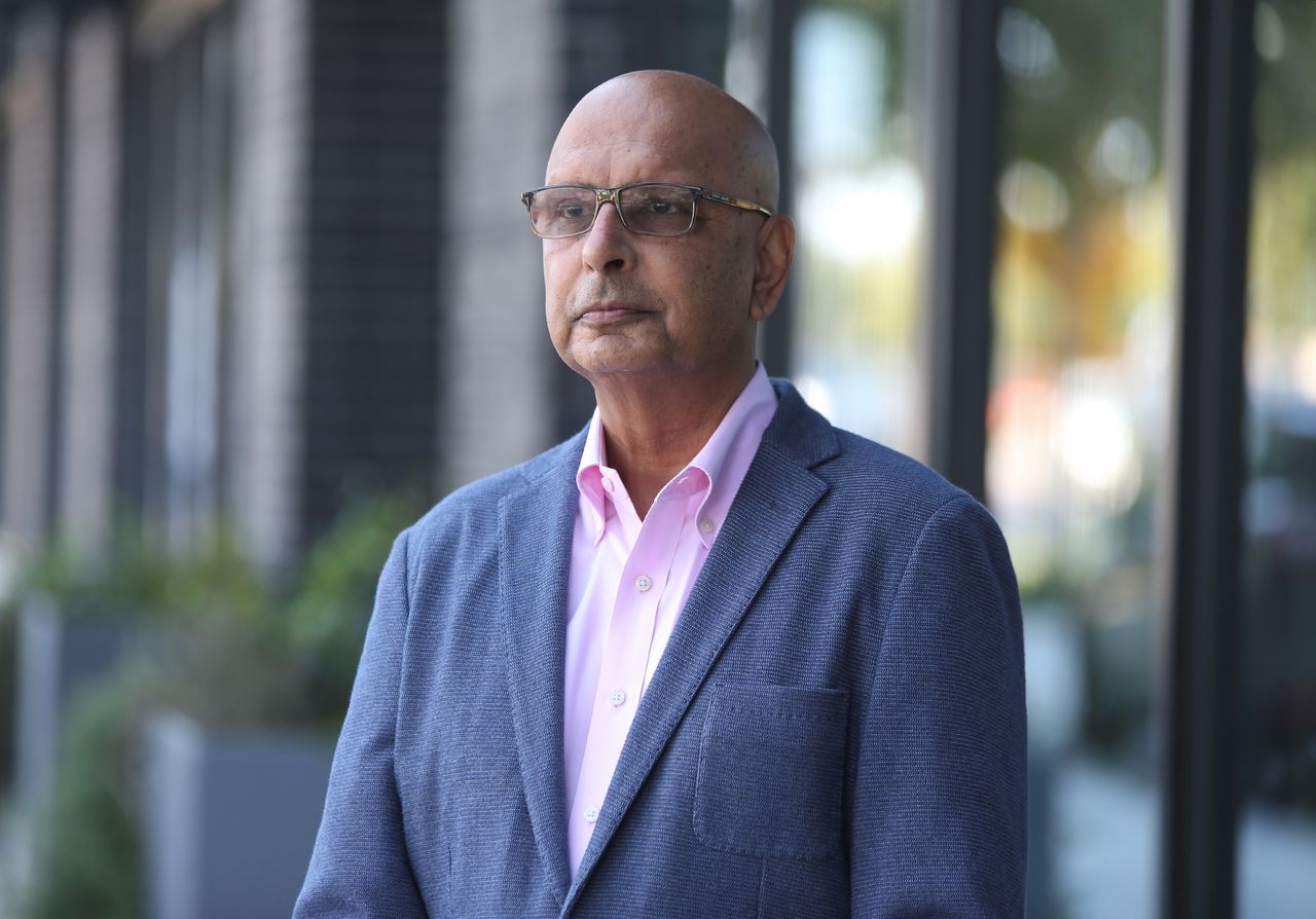 Ashok Kumar Saxena poses for a photo in Vancouver, Washington, U.S., August 11, 2021. Picture taken August 11, 2021. REUTERS/Alisha Jucevic