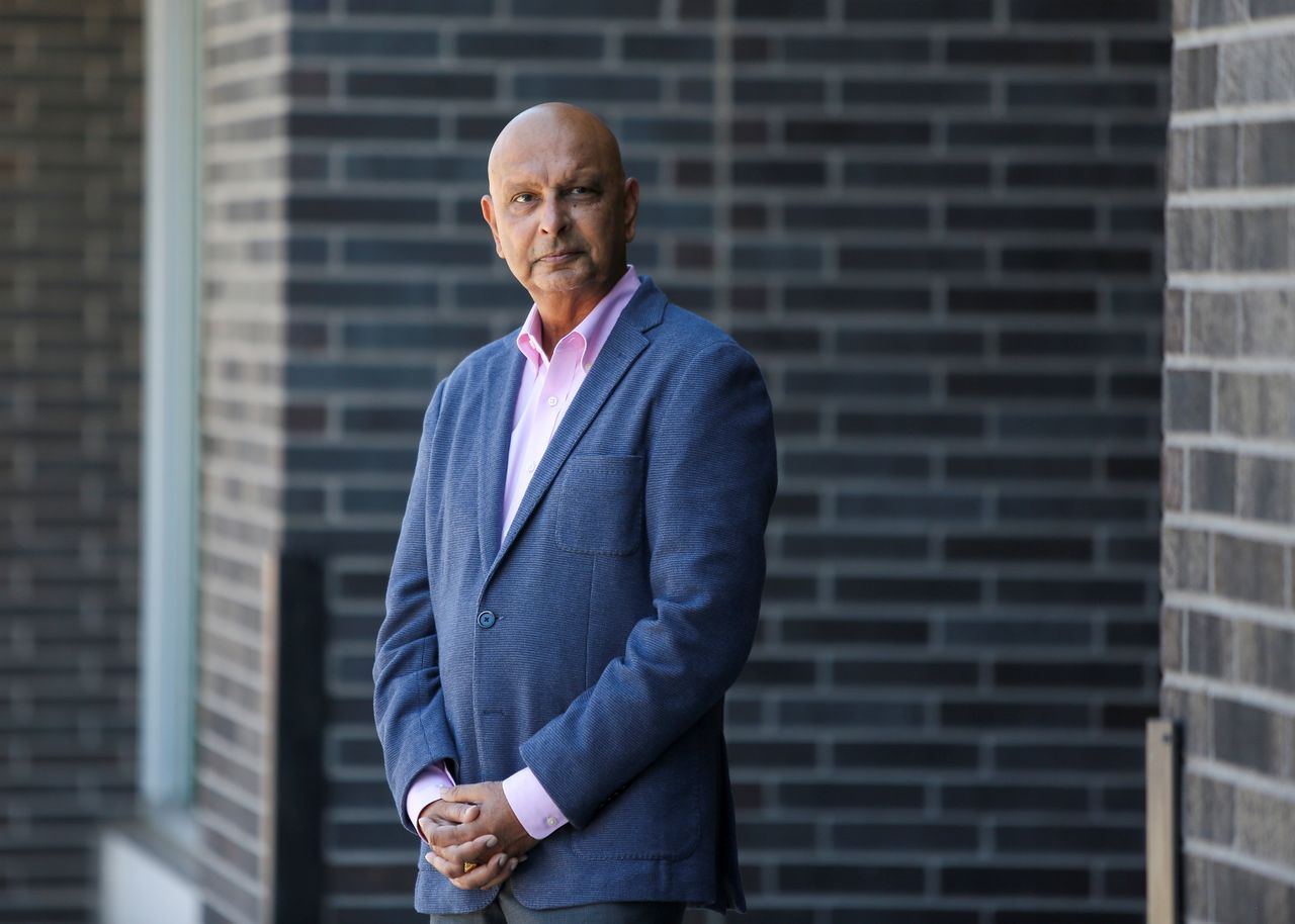Ashok Kumar Saxena poses for a photo in Vancouver, Washington, U.S., August 11, 2021. Picture taken August 11, 2021. REUTERS/Alisha Jucevic