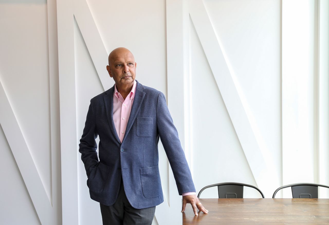 Ashok Kumar Saxena poses for a photo in Vancouver, Washington, U.S., August 11, 2021. Picture taken August 11, 2021. REUTERS/Alisha Jucevic