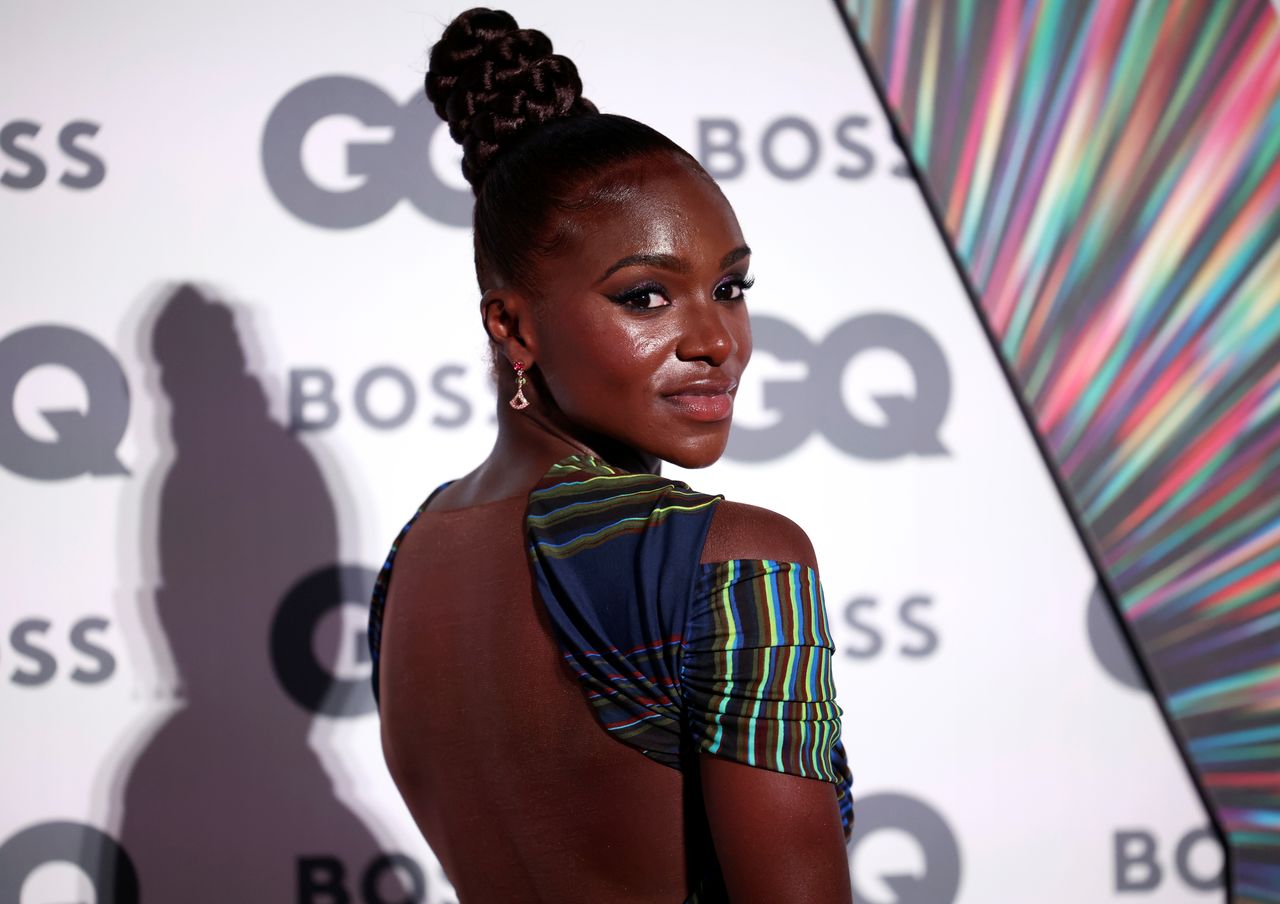 British sprinter Dina Asher-Smith arrives to the GQ Men Of The Year Awards 2021 in London, Britain September 1, 2021. REUTERS/Henry Nicholls