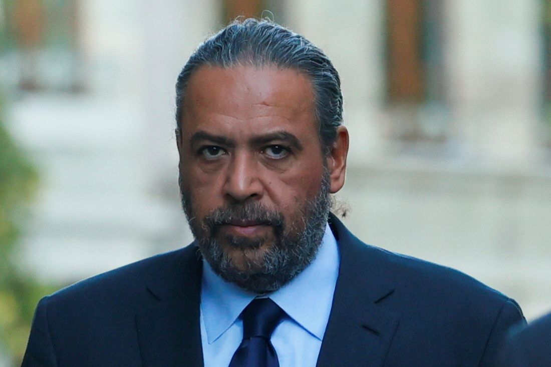 FILE PHOTO: Sheikh Ahmad Al-Fahad Al-Ahmed Al-Sabah arrives at a courthouse ahead of a trial for forgery in connection with arbitration, in Geneva, Switzerland, August 30, 2021. REUTERS/Denis Balibouse/File Photo