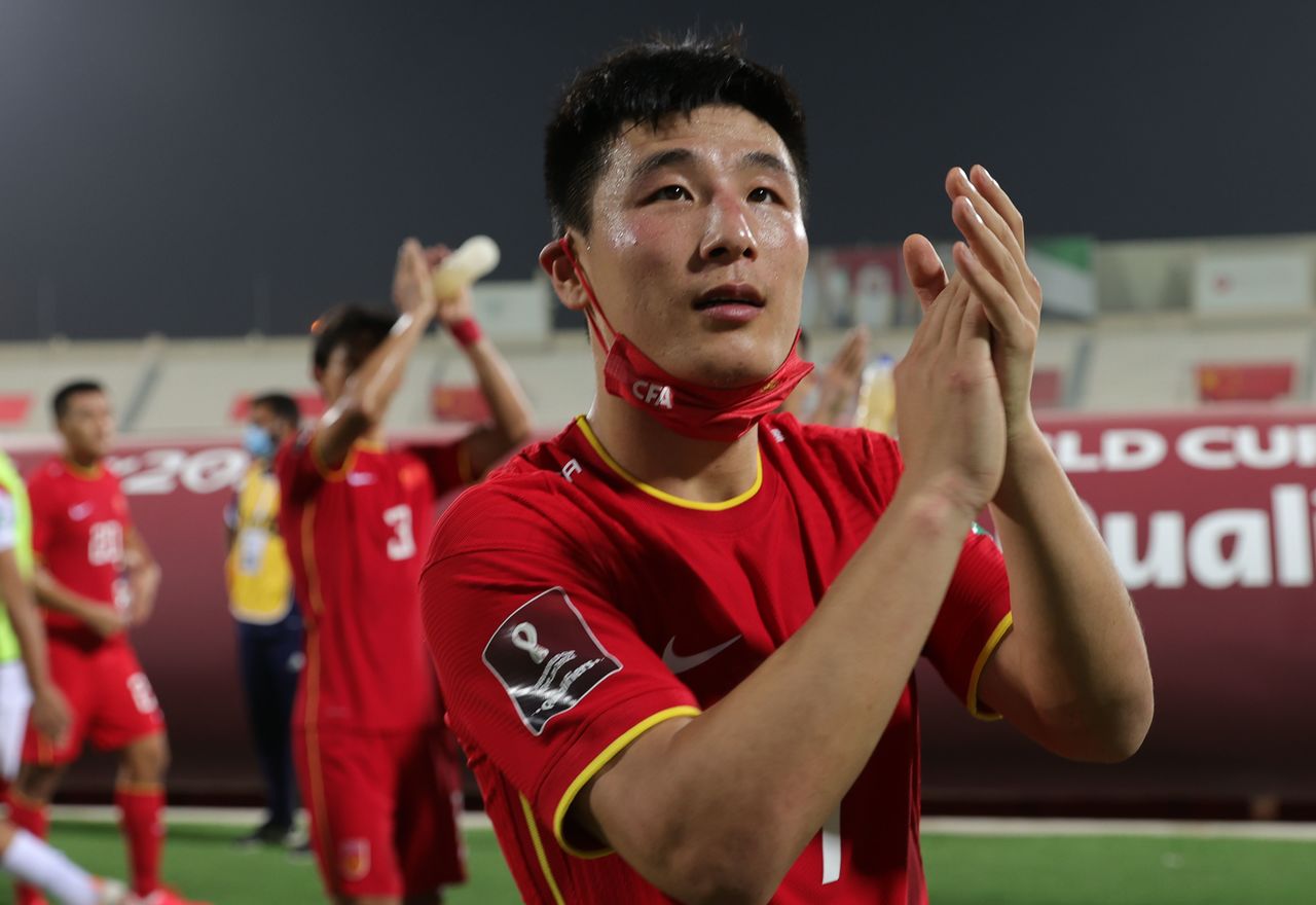 FILE PHOTO: Soccer Football - World Cup - Asia Qualifiers - Second Round - Group A - China v Syria - Sharjah Stadium, Sharjah, United Arab Emirates - June 15, 2021 China