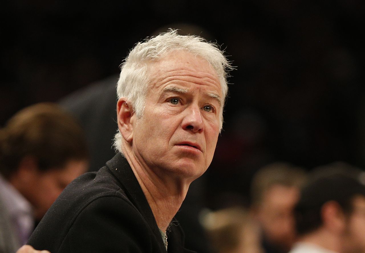 FILE PHOTO: Mar 2, 2020; New York, New York, USA; Former professional tennis player John McEnroe attends the game between the New York Knicks and Houston Rockets during the second half at Madison Square Garden. Mandatory Credit: Andy Marlin-USA TODAY Sports/File Photo