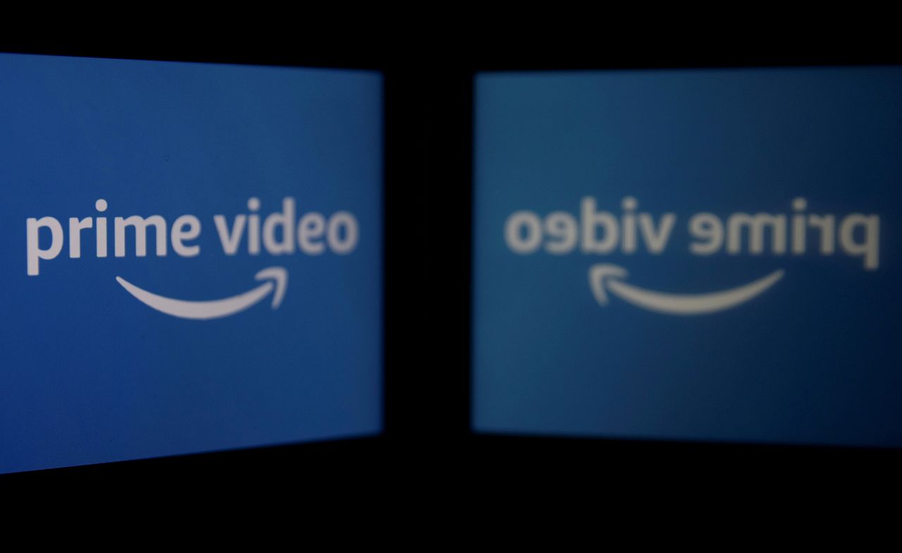FILE PHOTO: The logo of streaming service Amazon Prime Video is seen in this illustration picture taken March 5, 2021. REUTERS/Danish Siddiqui/File Photo