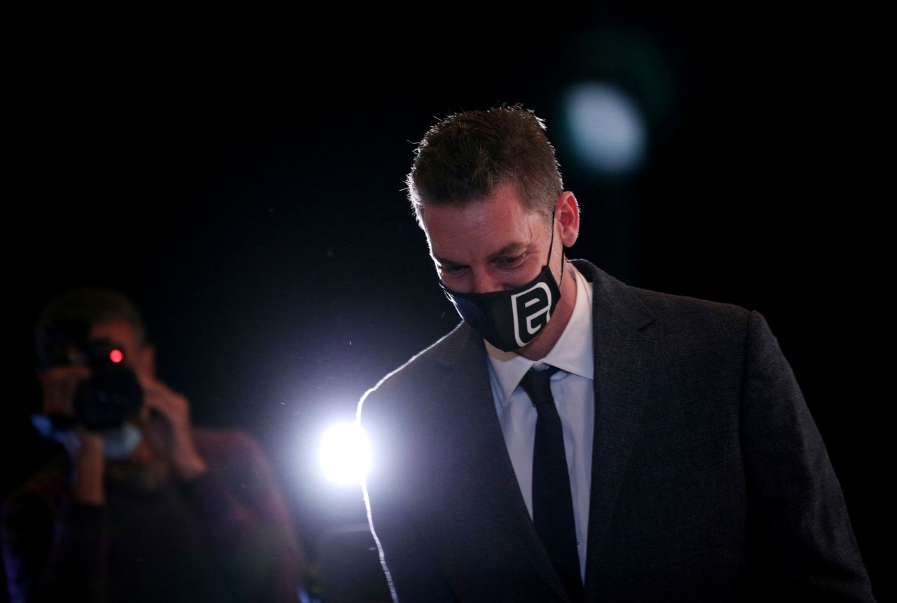 Soccer Football - Pau Gasol Press Conference - Theatre Liceu, Barcelona, Spain - October 5, 2021 Pau Gasol before the press conference REUTERS/Albert Gea