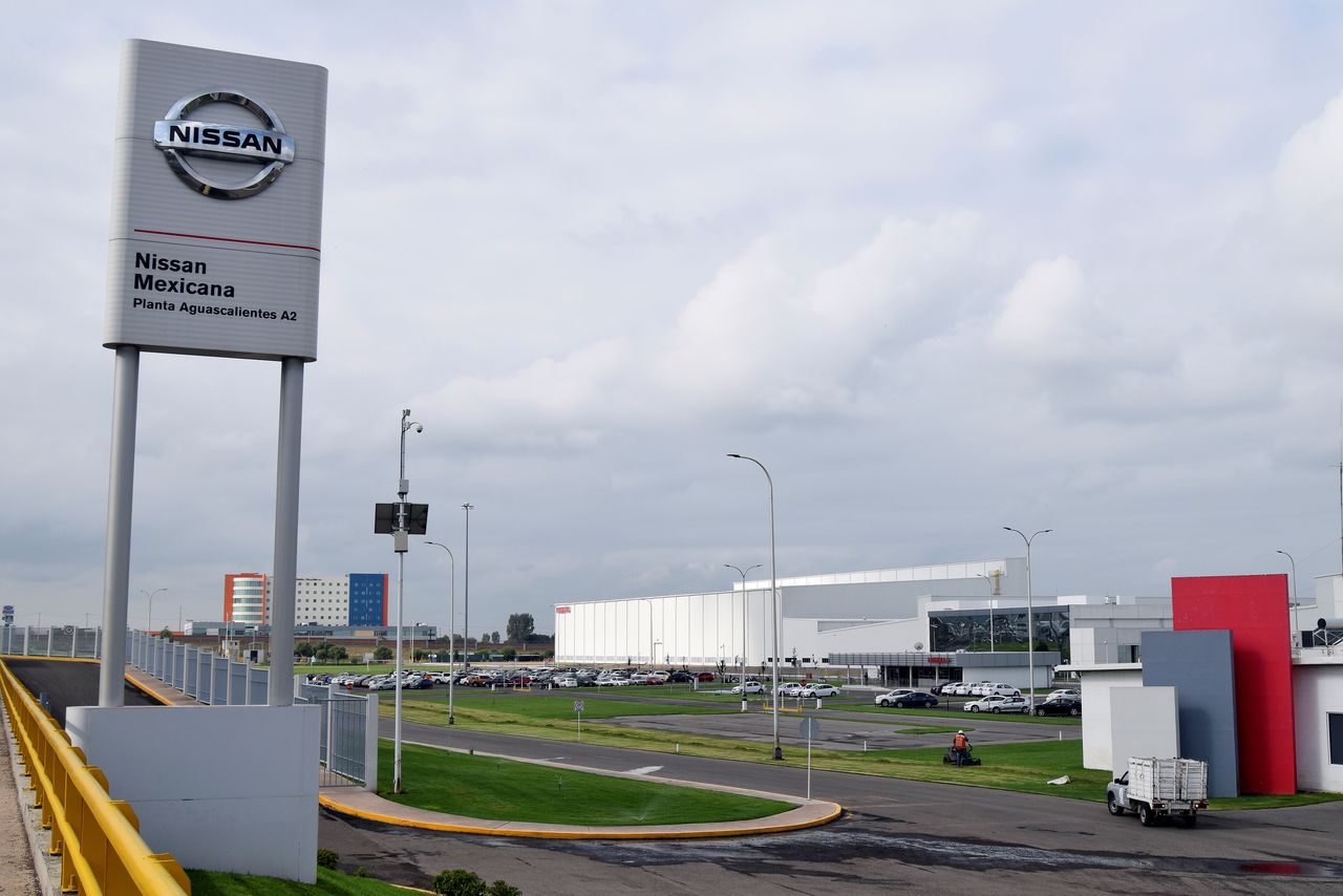 A general view shows part of the Nissan manufacturing complex in Aguascalientes, Mexico August 29, 2018. Picture taken August 29, 2018. REUTERS/Liberto Urena/Files