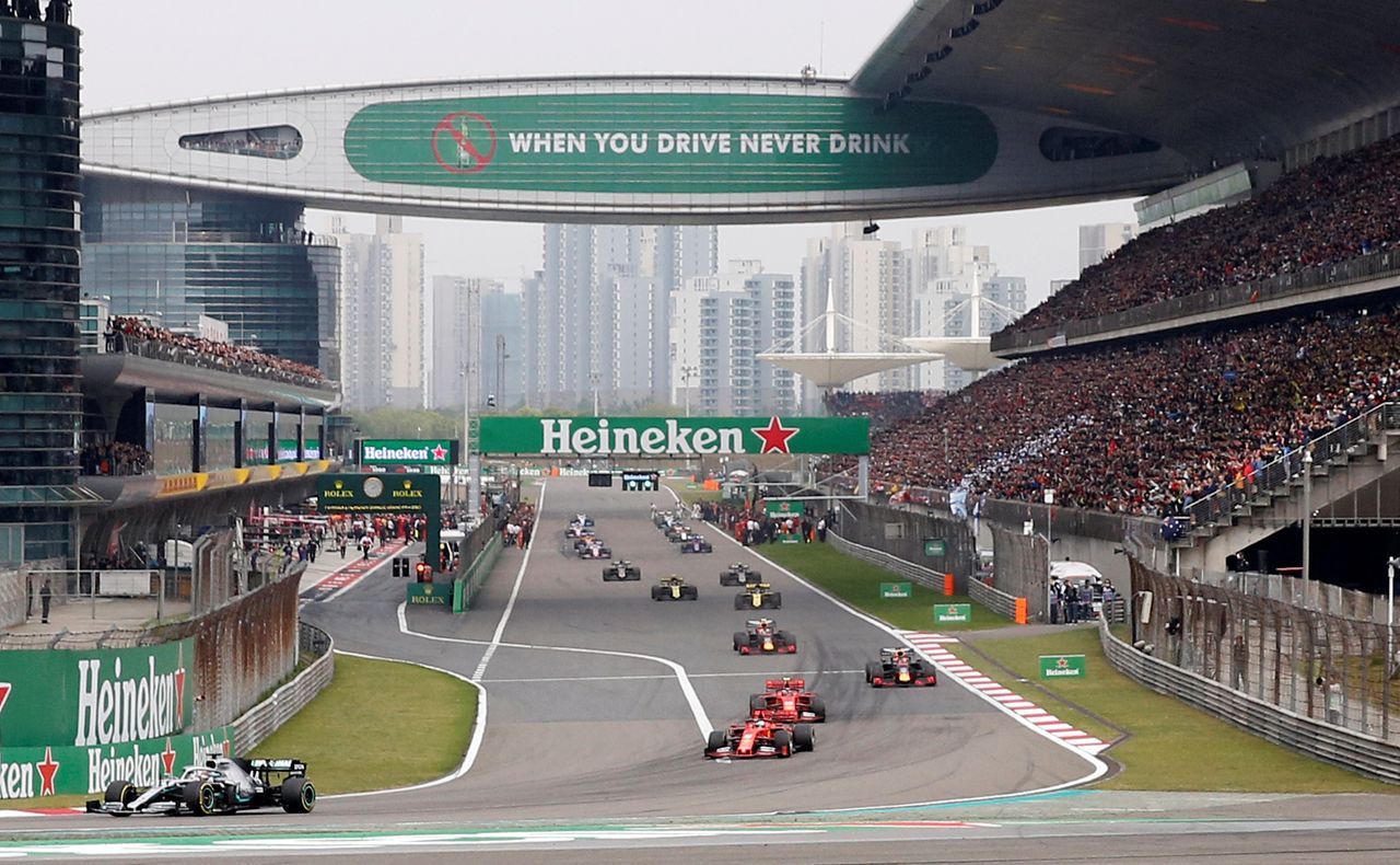 FILE PHOTO-Formula One F1 - Chinese Grand Prix - Shanghai International Circuit, Shanghai, China - April 14, 2019   General view during the warm up lap before the race   REUTERS/Aly Song