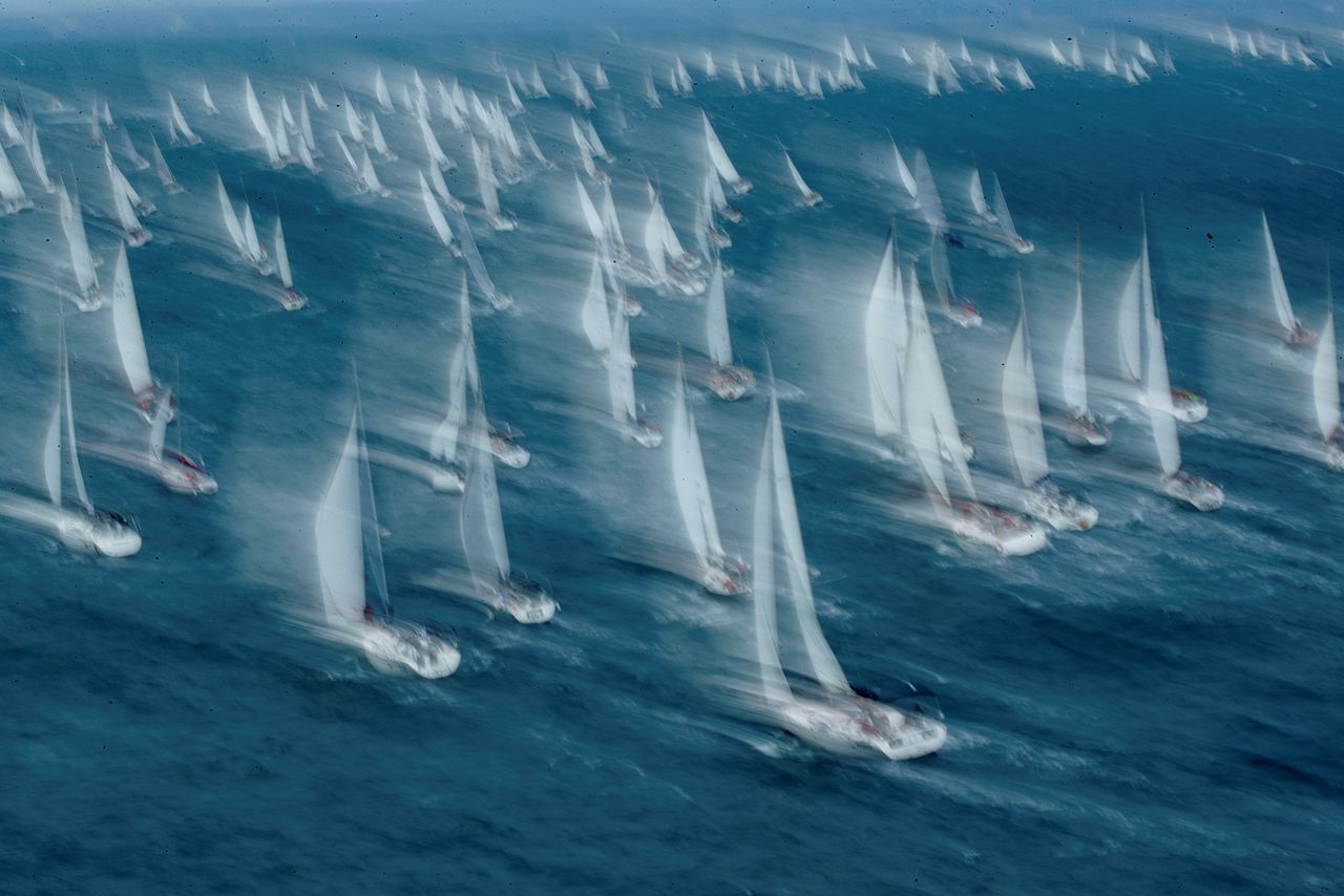 FILE PHOTO: Sailing - The Barcolana Sailing Regatta - Trieste, Italy - October 10, 2021 General view of the Barcolana Sailing Regatta REUTERS/Alessandro Garofalo/