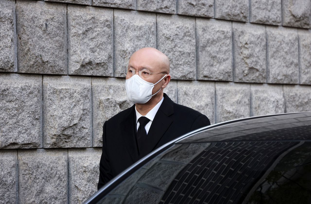 Chun Jae-yong stands in front of the home of his father, late former South Korean President Chun Doo-hwan, who took office following a 1979 military coup, in Seoul, South Korea, November 23, 2021. REUTERS/Kim Hong-Ji