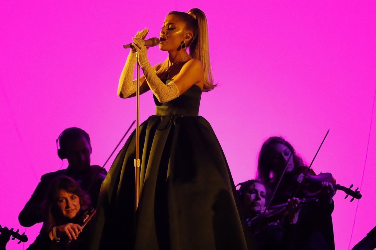 FILE PHOTO: 62nd Grammy Awards - Show - Los Angeles, California, U.S., January 26, 2020 - Ariana Grande performs. REUTERS/Mario Anzuoni