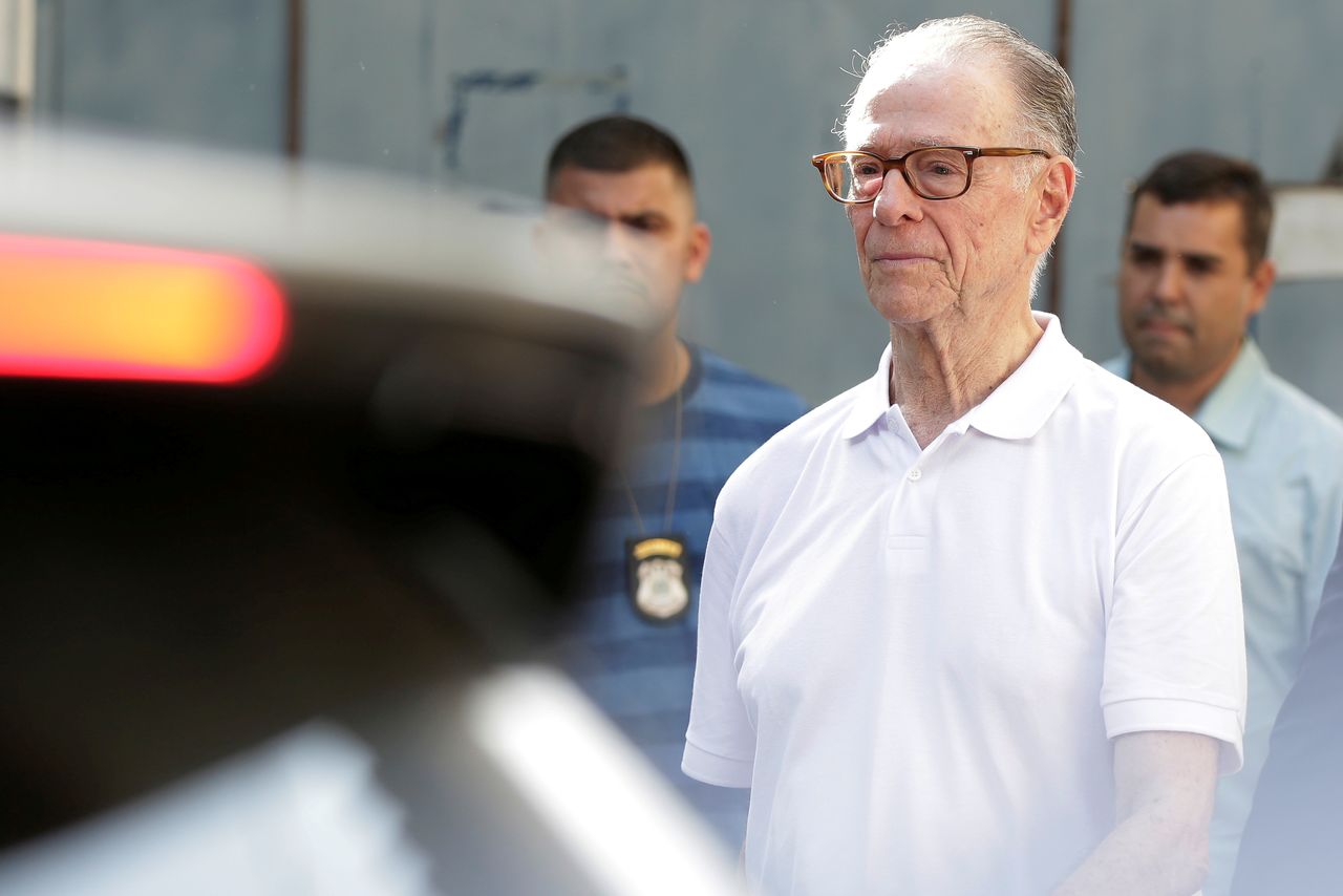 FILE PHOTO: Former Brazil Olympic Committee (COB) President Carlos Arthur Nuzman leaves the public jail Jose Frederico Marques in Rio de Janeiro, Brazil October 20, 2017. REUTERS/Bruno Kelly