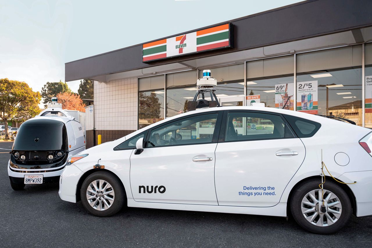 A Toyota Prius with Nuro
