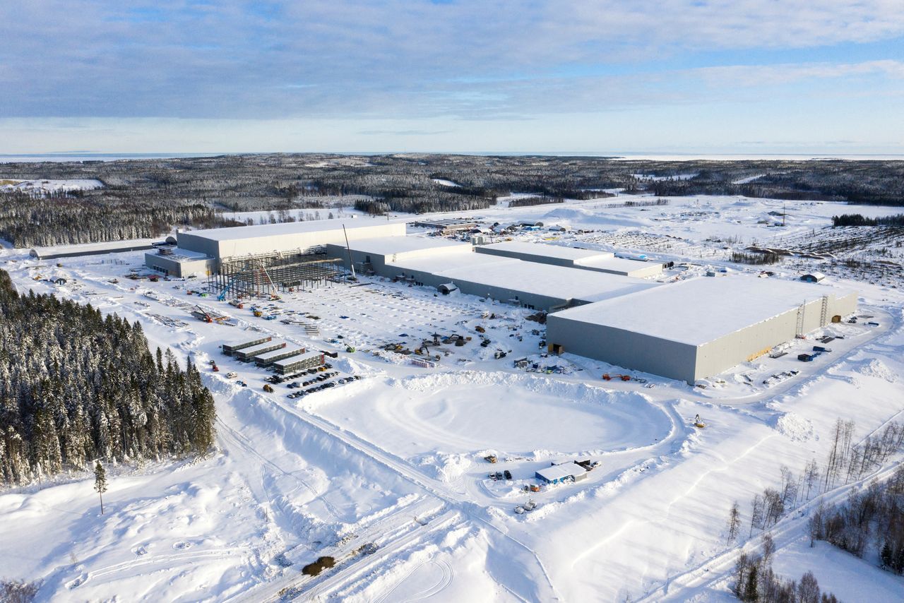 FILE PHOTO: A general view of Northvolt facility in Skelleftea, Sweden is seen in this undated handout photo. Northvolt/Handout via REUTERS.