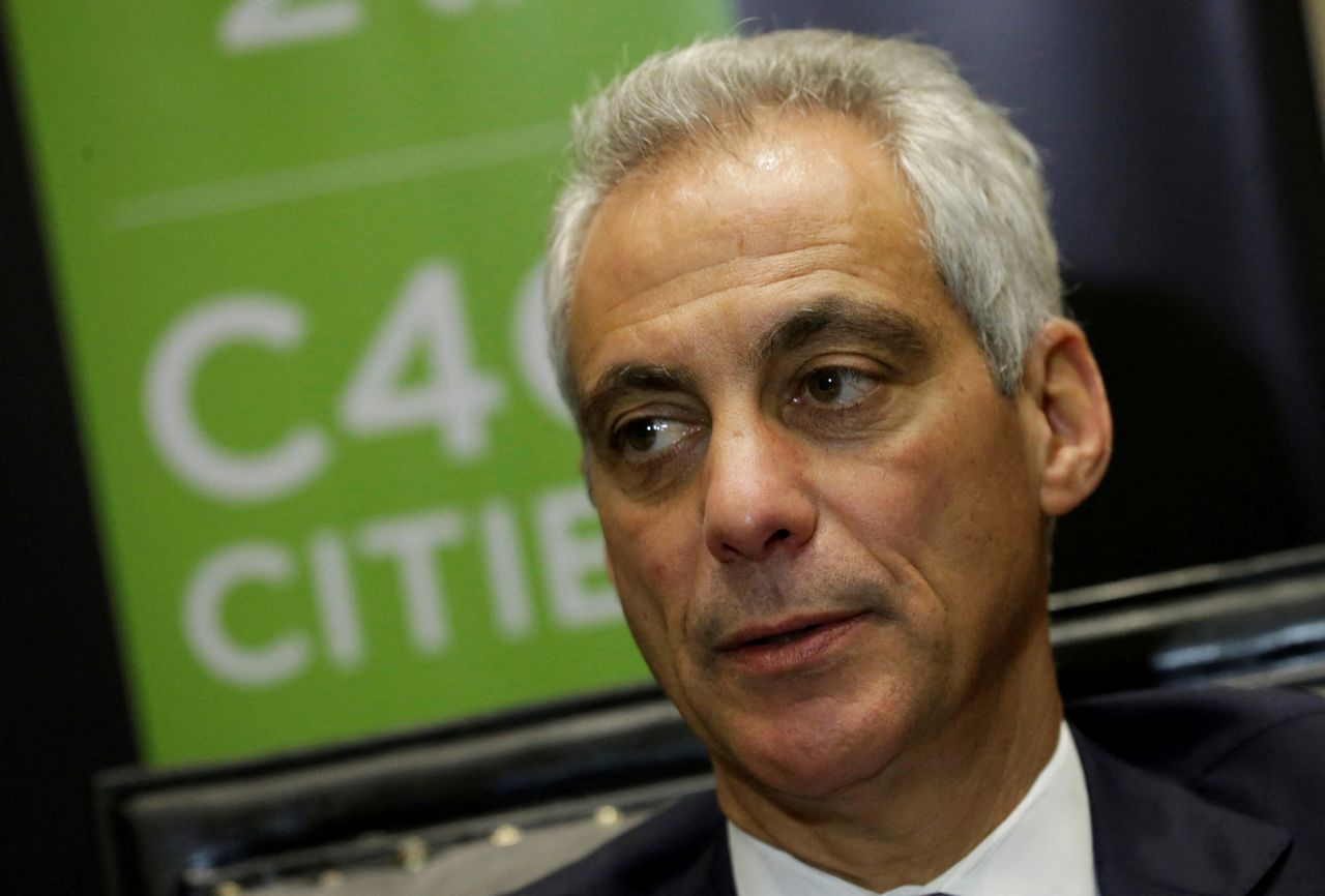 FILE PHOTO: Rahm Emanuel, the former Chicago mayor who has been confirmed by the U.S. Senate as President Joe Biden