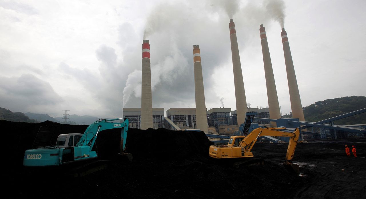FILE PHOTO: Excavators pile coal in a storage area in an Indonesian Power Plant in Suralaya, in Banten province January 20, 2010.