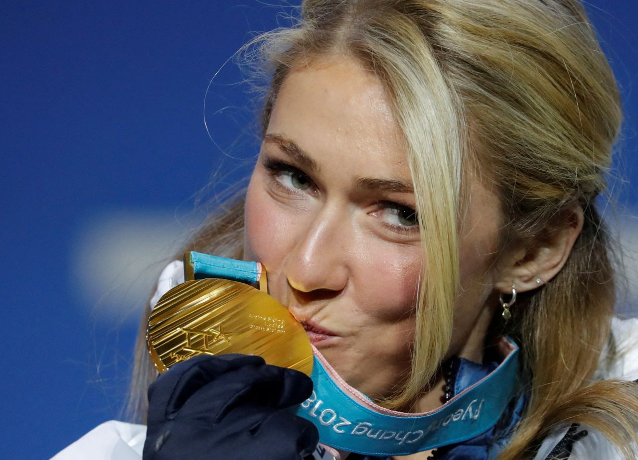 FILE PHOTO: Medals Ceremony - Alpine Skiing - Pyeongchang 2018 Winter Olympics - Women