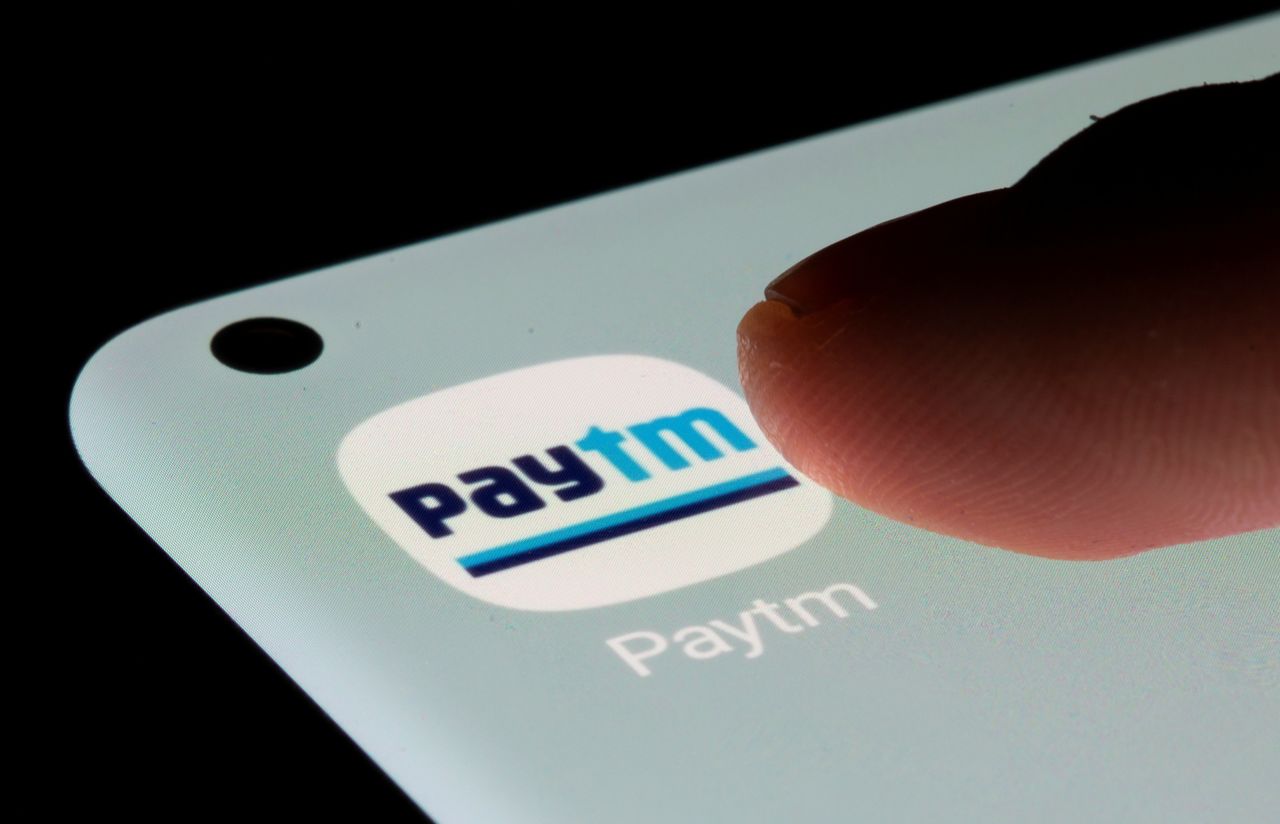 FILE PHOTO: Paytm app is seen on a smartphone in this illustration taken, July 13, 2021. REUTERS/Dado Ruvic/Illustration