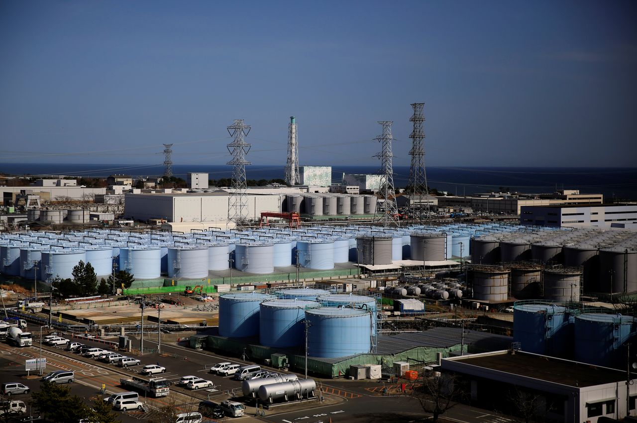 FILE PHOTO: The storage tanks for treated water are seen at the tsunami-crippled Fukushima Daiichi nuclear power plant in Okuma town, Fukushima prefecture, Japan March 1 2021. REUTERS/Sakura Murakami