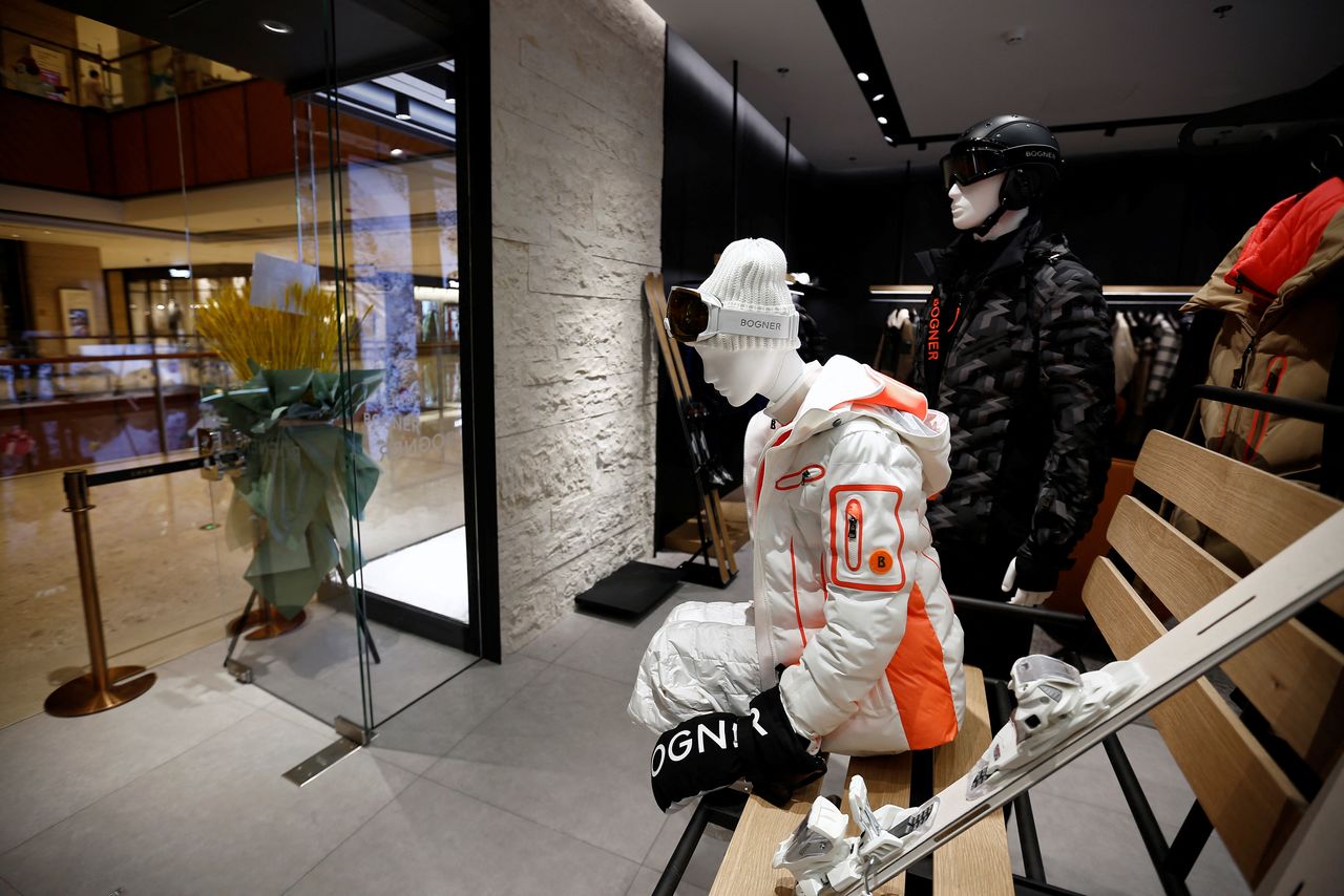 Mannequins are seen displayed at a Bogner store inside a shopping mall in Beijing, China December 23, 2021. Picture taken December 23, 2021. REUTERS/Florence Lo