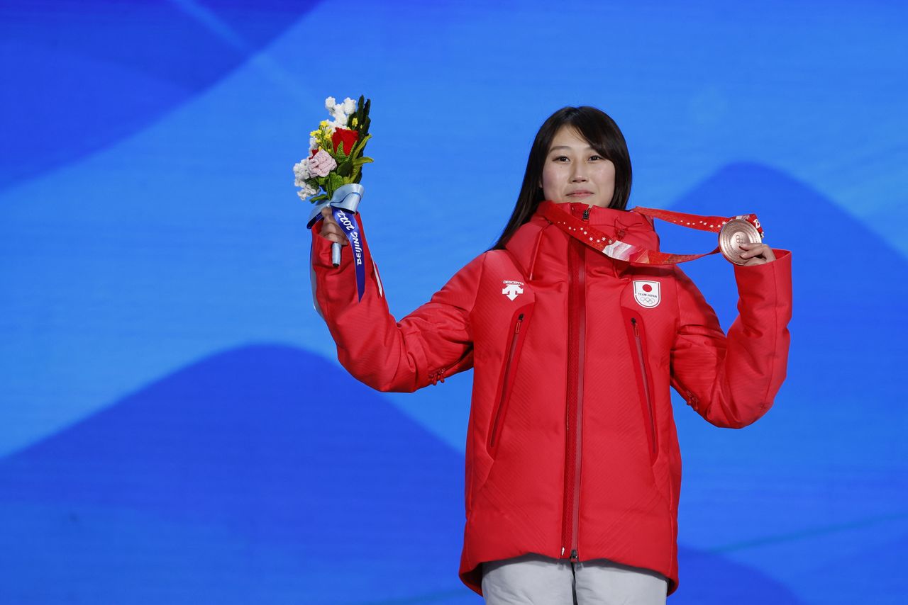 2022 Beijing Olympics - Victory Ceremony - Snowboard Women