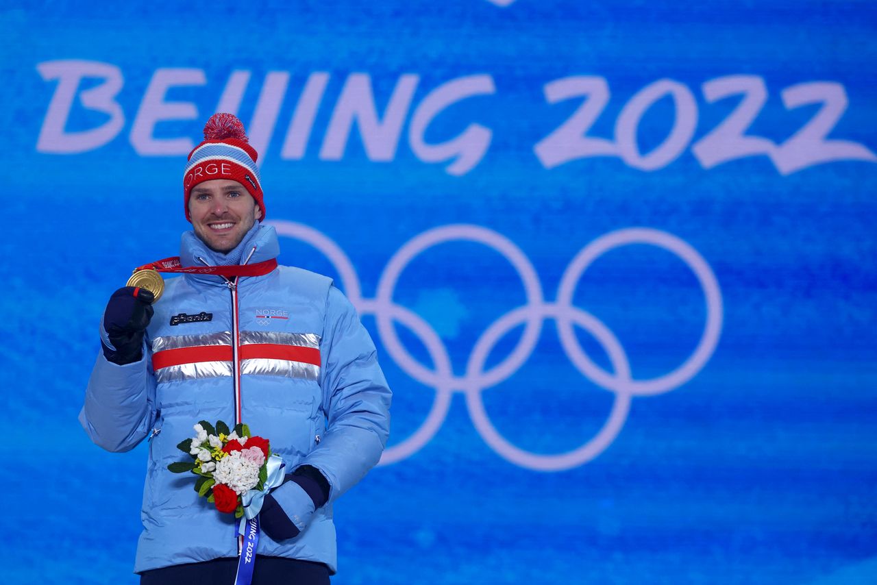 2022 Beijing Olympics - Victory Ceremony - Nordic Combined - Men