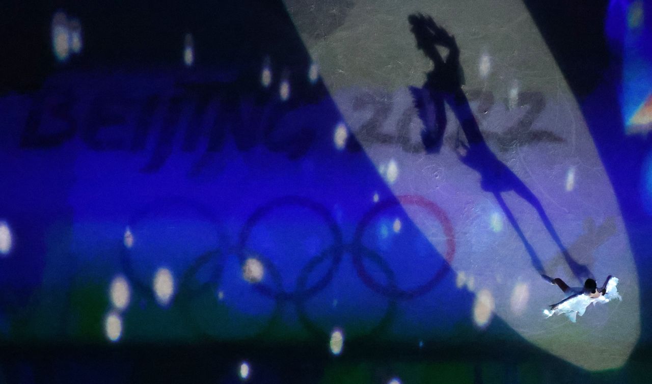 2022 Beijing Olympics - Figure Skating - Exhibition Gala - Capital Indoor Stadium, Beijing, China - February 20, 2022. Anna Shcherbakova of the Russian Olympic Committee in action. REUTERS/Evgenia Novozhenina