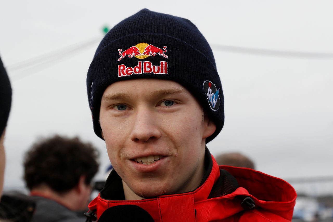 FILE PHOTO: FIA World Rally Championship - Rally Sweden - Stage 7 of Second Round - Torsby, Sweden - February 15, 2020. Kalle Rovanpera of Finland (Toyota Yaris WRC) poses for a photo.  TT News Agency/Micke Fransson/via REUTERS
