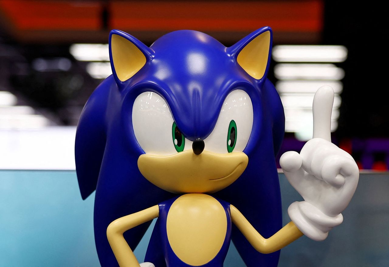 A model of Sega character 