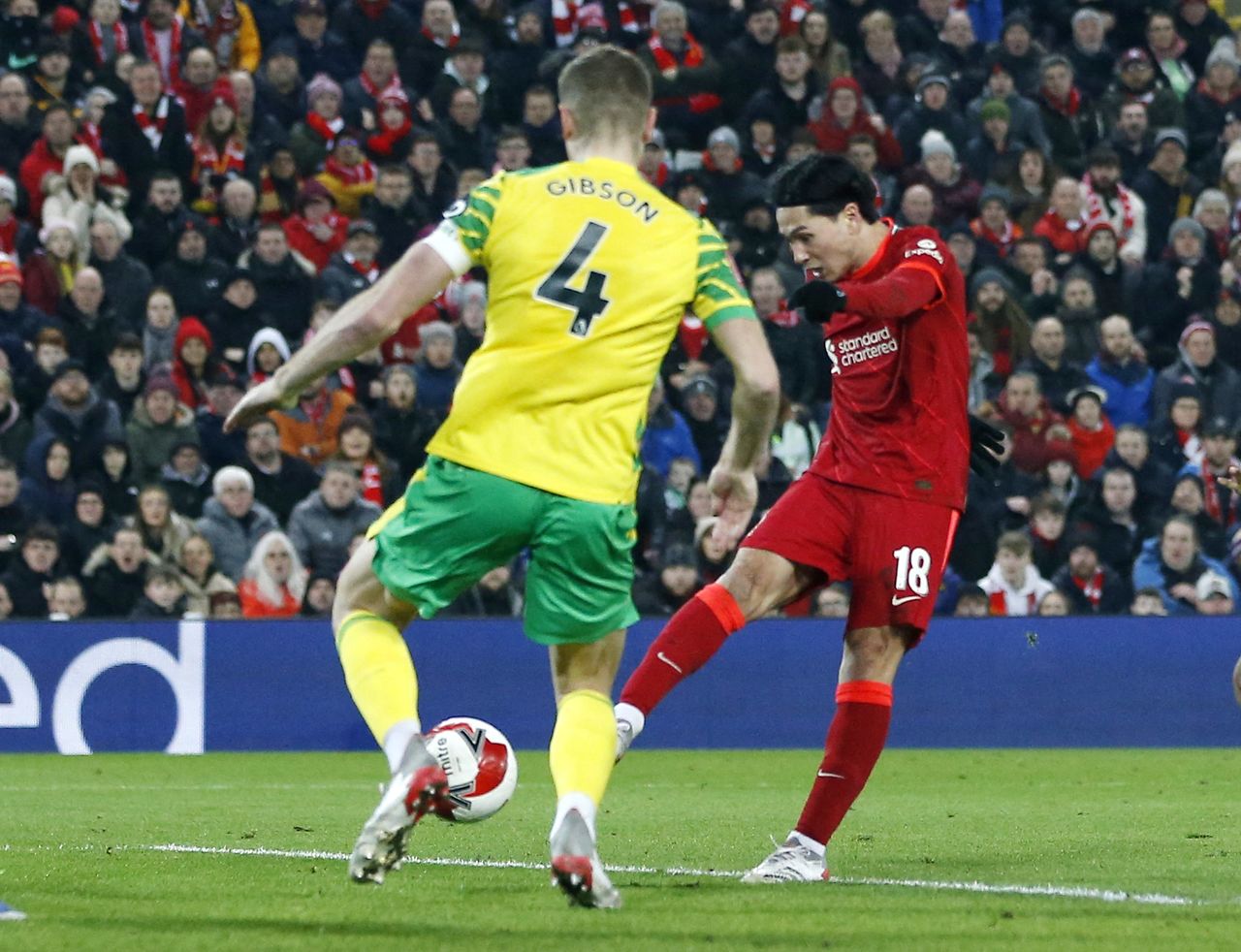 Soccer Football - FA Cup Fifth Round - Liverpool v Norwich City - Anfield, Liverpool, Britain - March 2, 2022 Liverpool