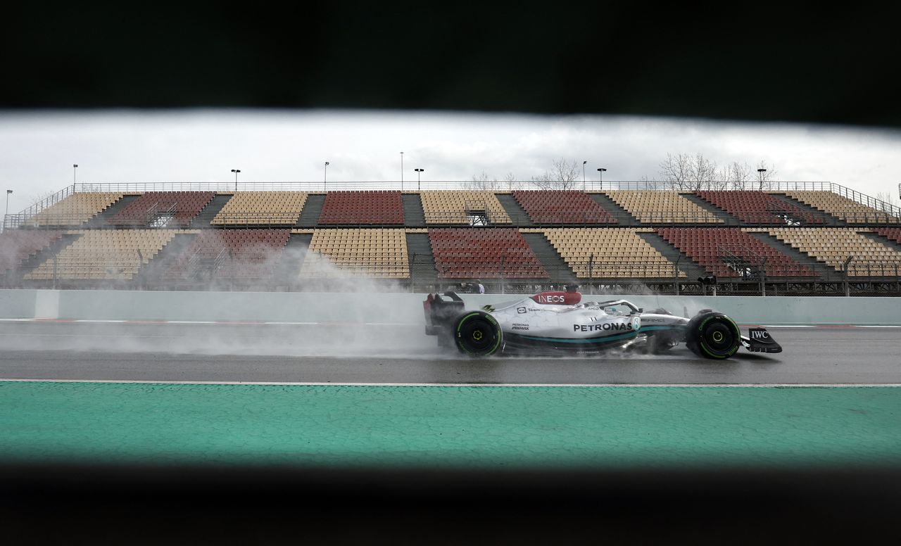 FILE PHOTO: Formula One F1 - Pre-Season Testing - Circuit de Barcelona-Catalunya, Barcelona, Spain - February 25, 2022 Mercedes