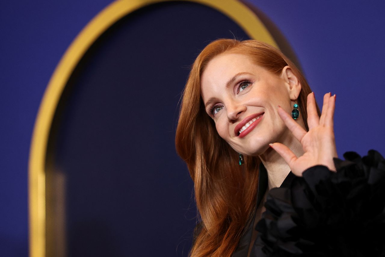 FILE PHOTO: Actor Jessica Chastain attends the 94th Oscars Nominees Luncheon in Los Angeles, California, U.S., March 7, 2022. REUTERS/Mario Anzuoni