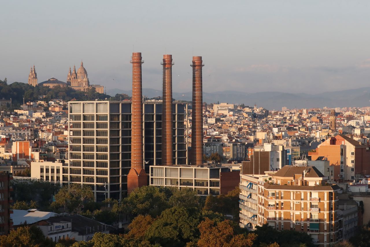 FILE PHOTO: A general view shows Barcelona with Montjuic Castle in the background, Spain, October 15, 2017. REUTERS/Gonzalo Fuentes